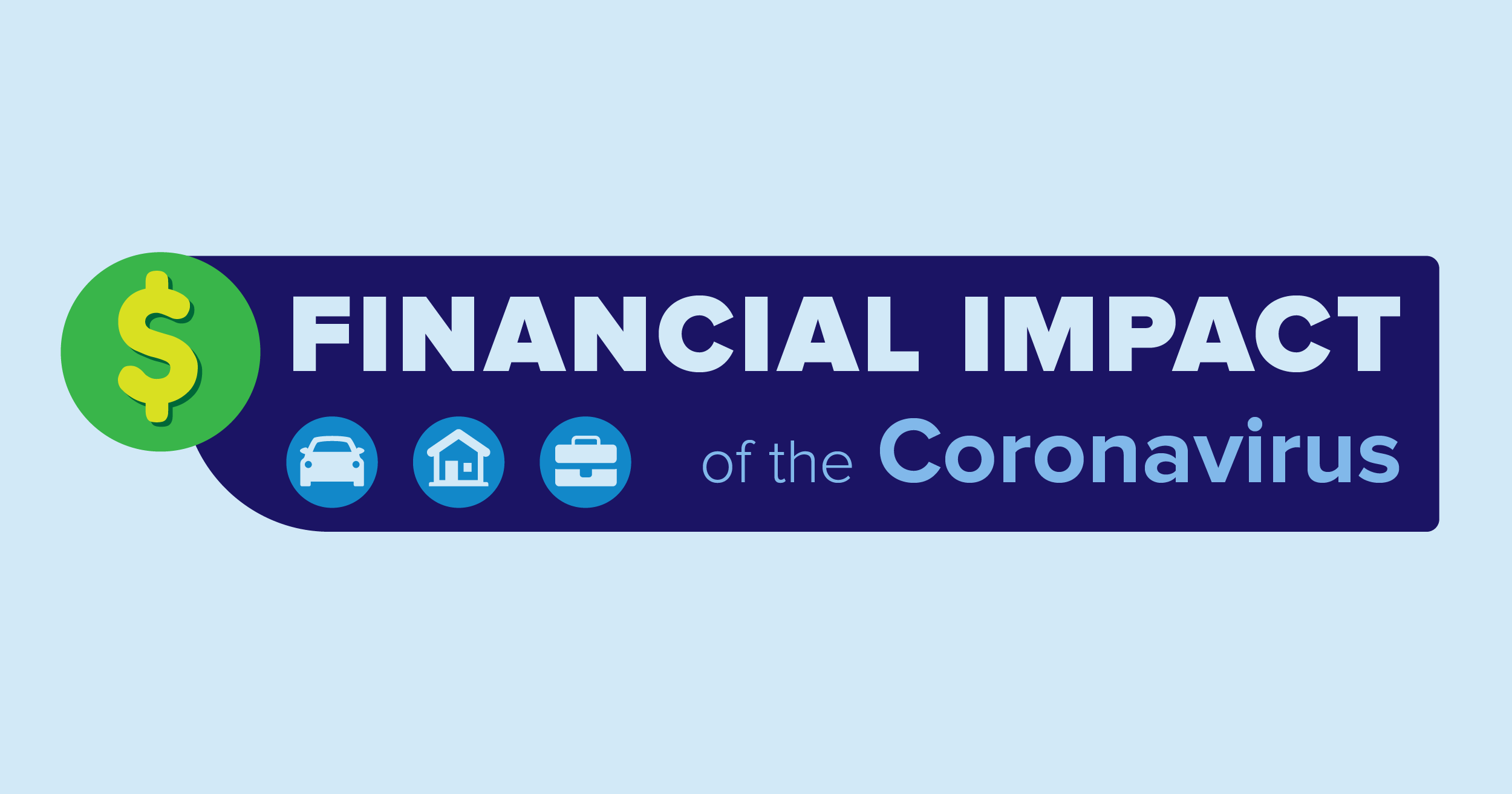 Logo, which says "Financial Impact of the Coronavirus" 