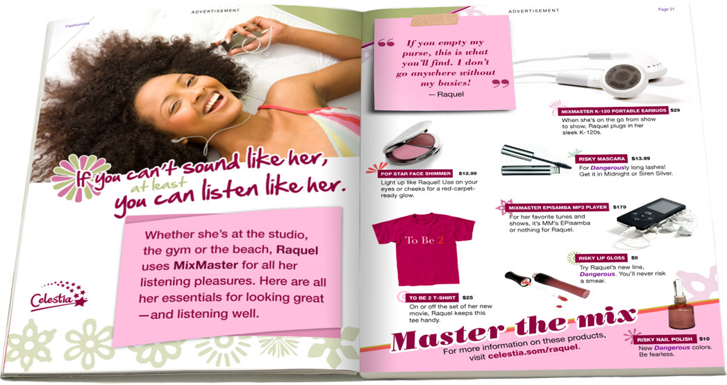 hair product magazine ads