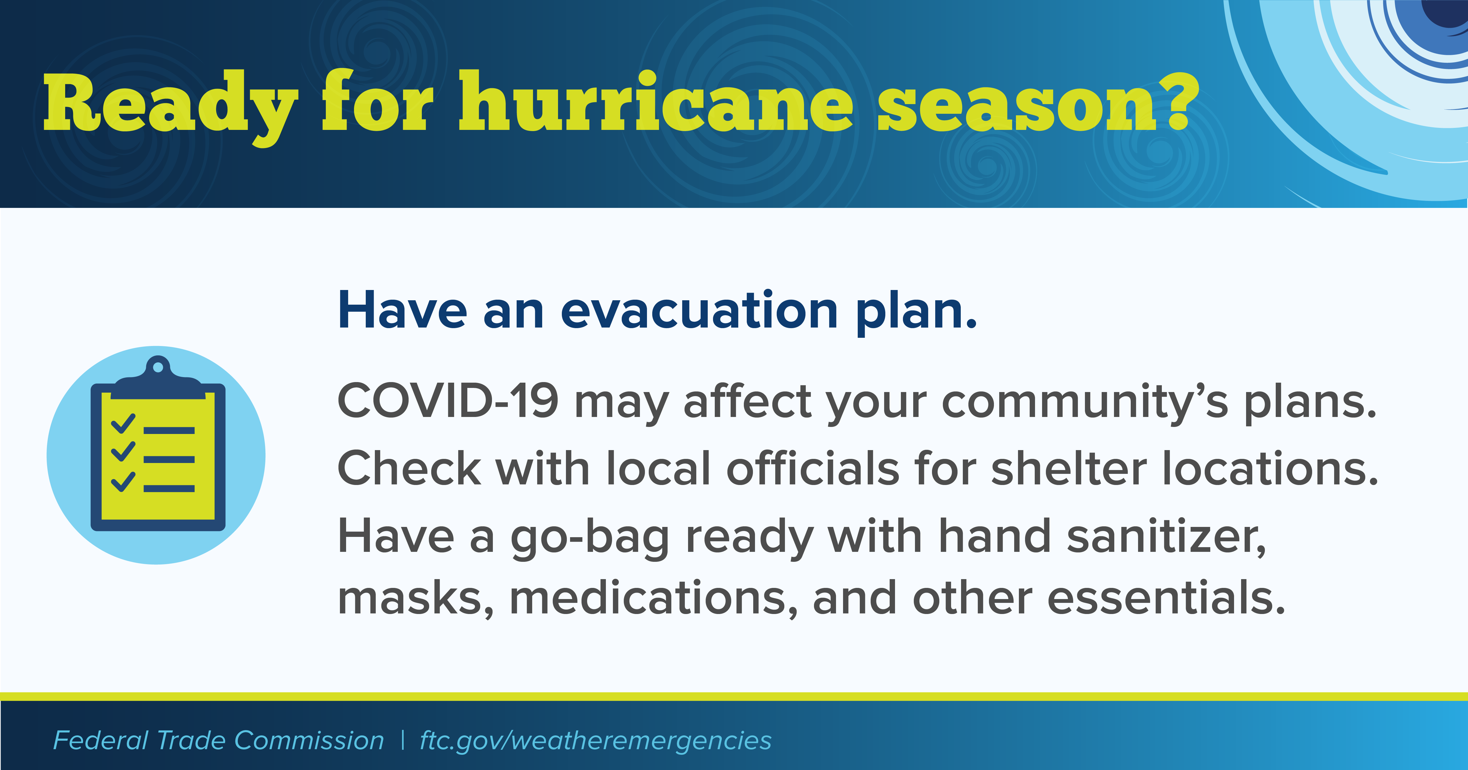 Have an evacuation plan