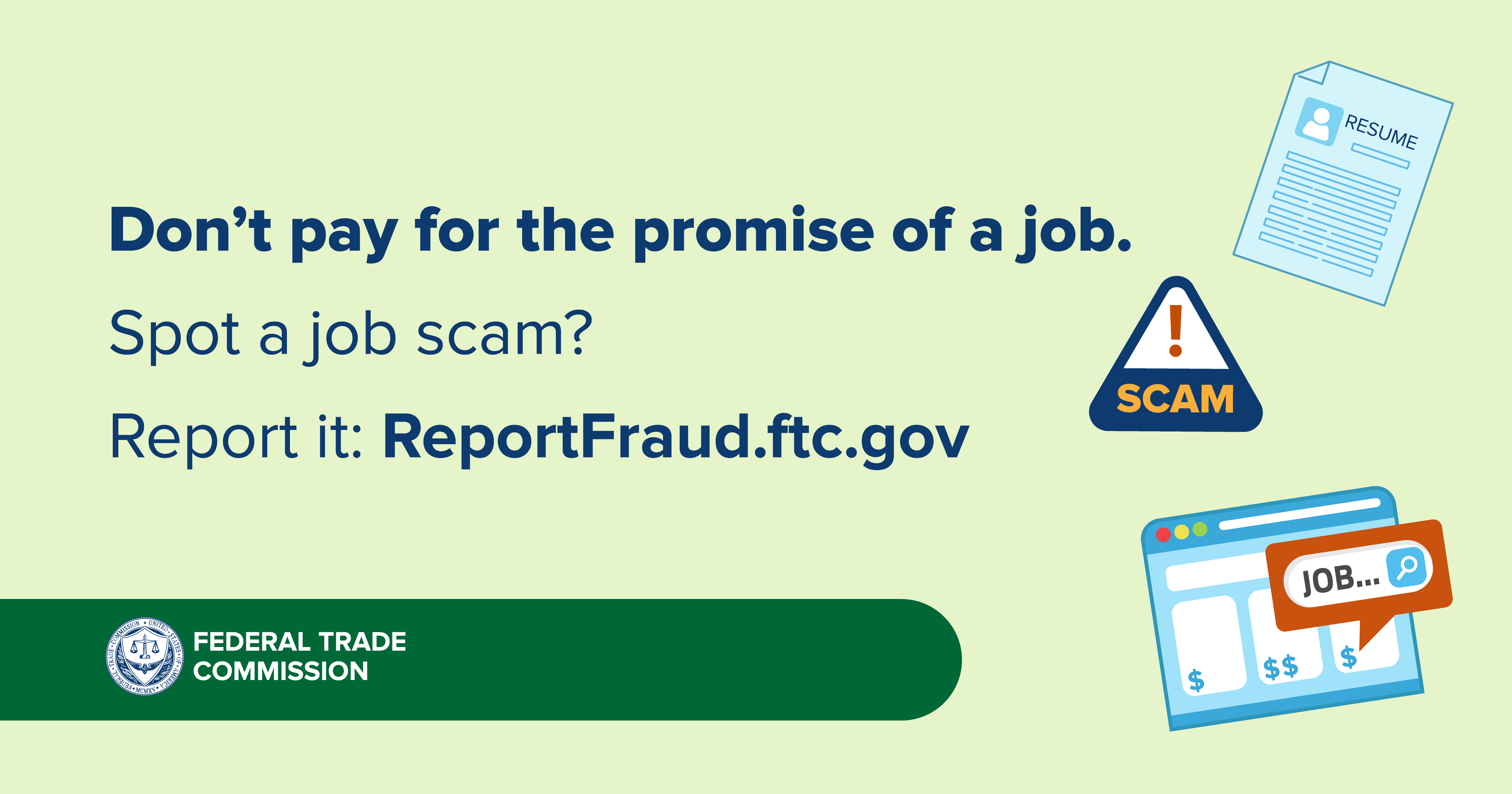 Avoid online job scams