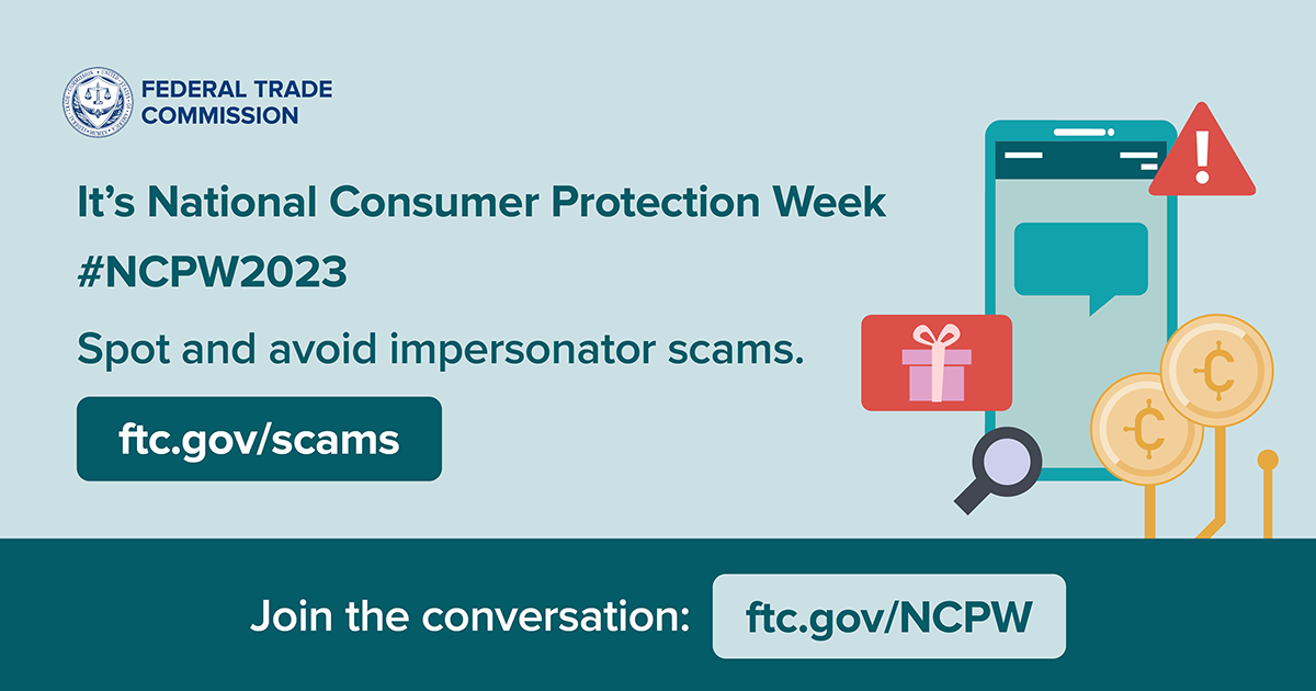 This NCPW, let's talk about impersonation scams