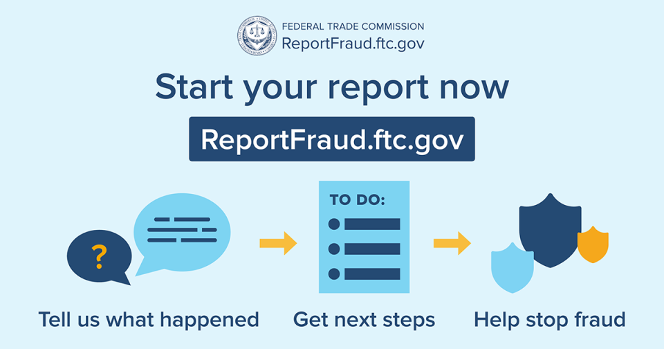 Image of Report Fraud.ftc.gov