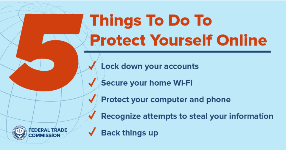 Five things to do to protect yourself online