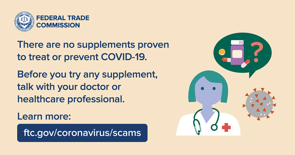 There are no supplements proven to treat or prevent COVID-19