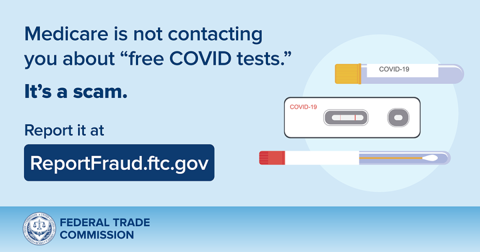 Free COVID test scam targeting Medicare beneficiaries 