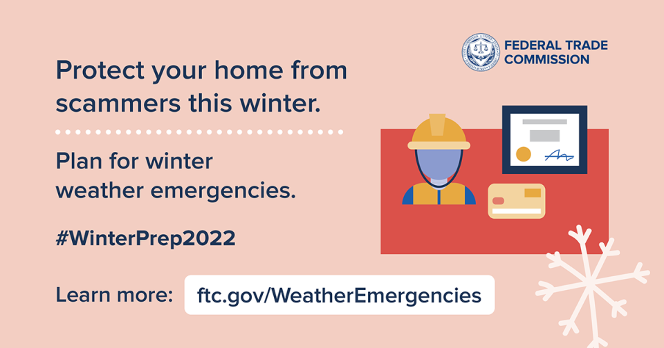 Protect your home from scammers this winter.
