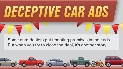 Deceptive car ads infographic