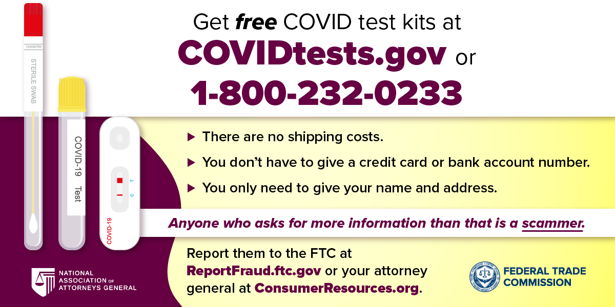 It’s official Get free COVID test kits at COVIDtests.gov Consumer Advice