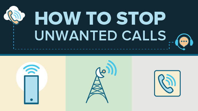 how to stop unwanted calls infographic thumbnail
