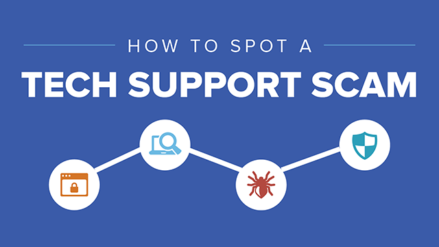 How to spot a tech support scam infographic thumbnail