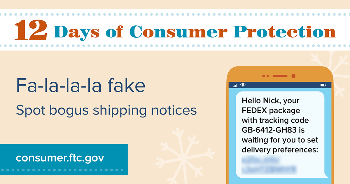 Fa-la-la-la fake, spot bogus shipping notices