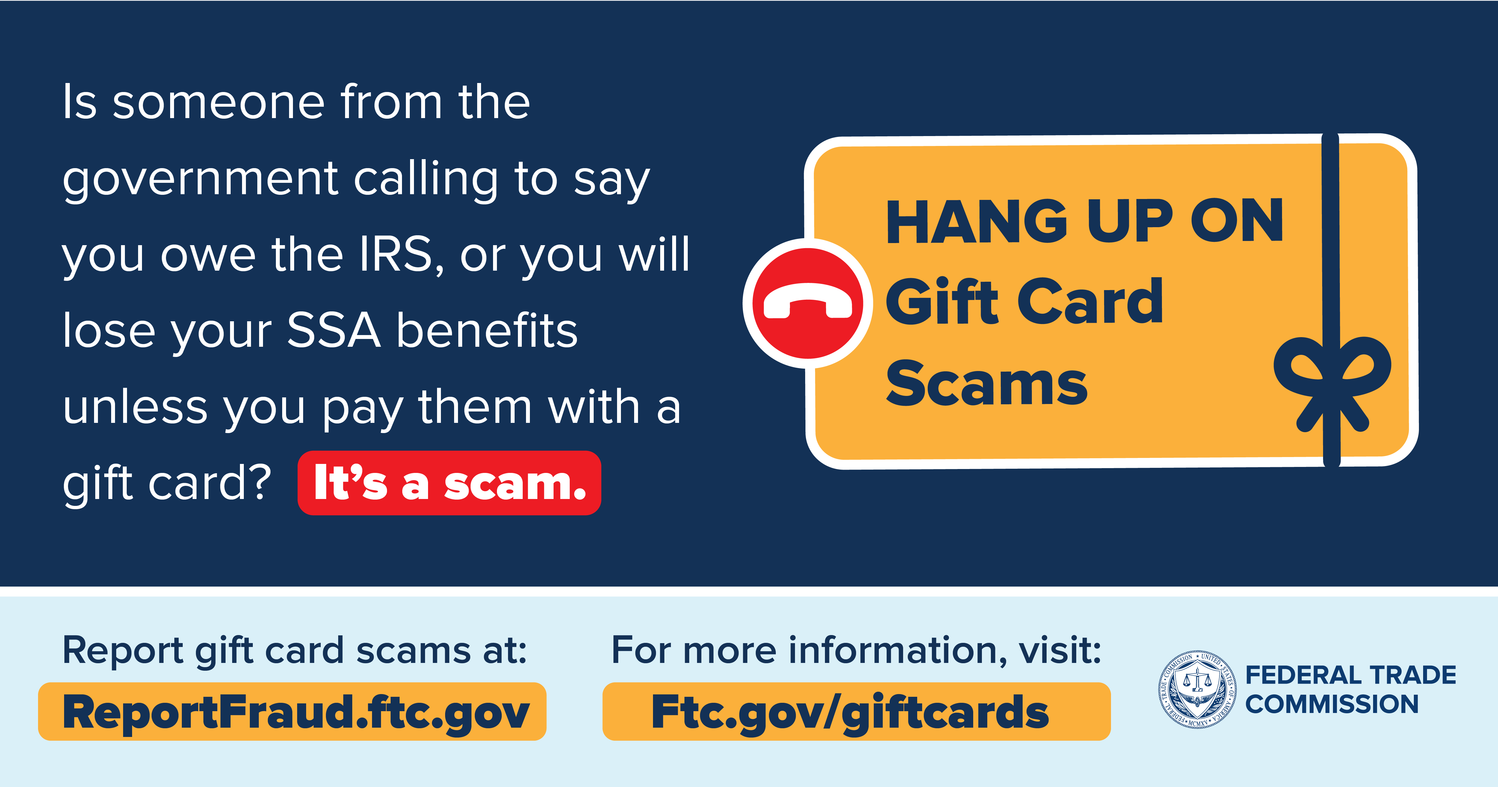 Stop Gift Card Scams | FTC Consumer Information