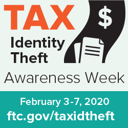 Logo for Tax Identity Theft Awareness Week 2020