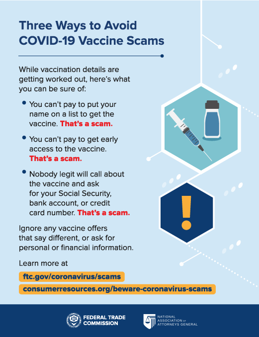 Three Ways to Avoid COVID-19 Vaccine Scams