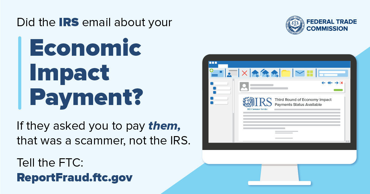 Scammers are sending fake IRS emails about Economic Impact Payments