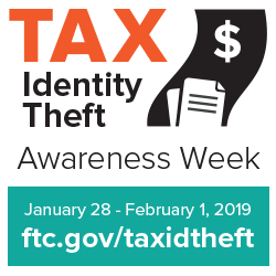 Tax Identity Theft Awareness Week logo.