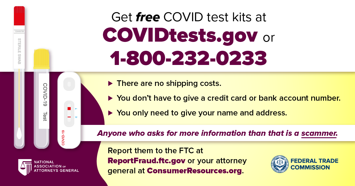 It’s official Get free COVID test kits at COVIDtests.gov Consumer Advice