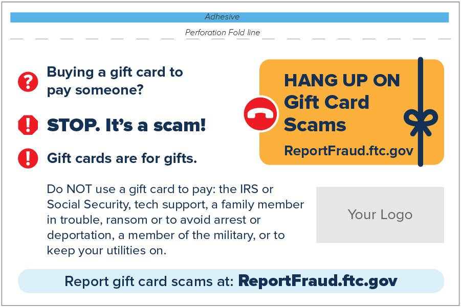 Stop Gift Card Scams Ftc Consumer Information