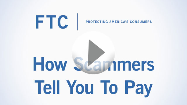 How scammers tell you to pay video