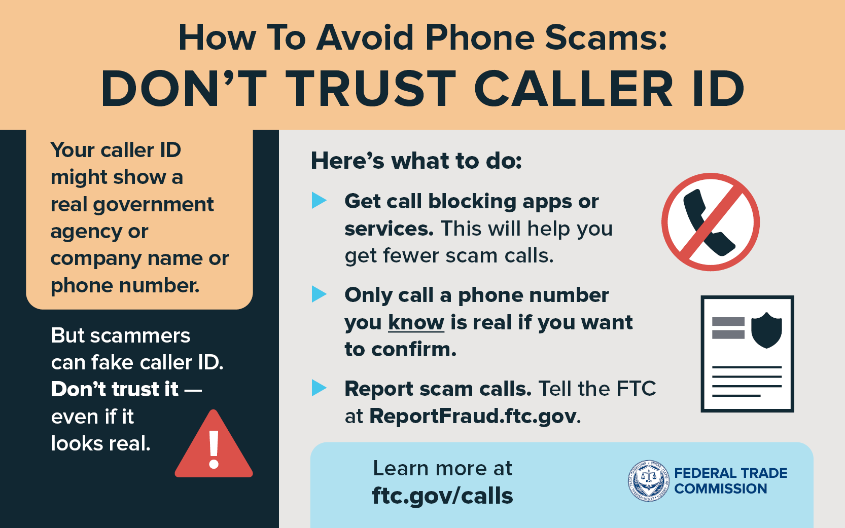 How To Avoid Phone Scams Don T Trust Caller ID Infographic Consumer Advice