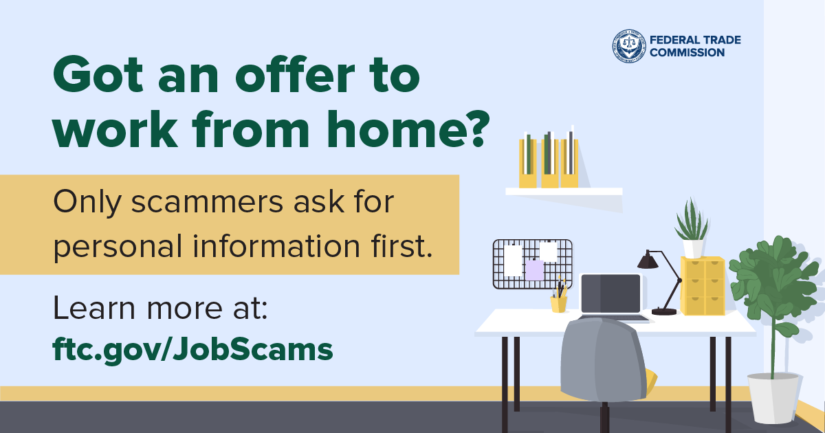 Work from home deals scams