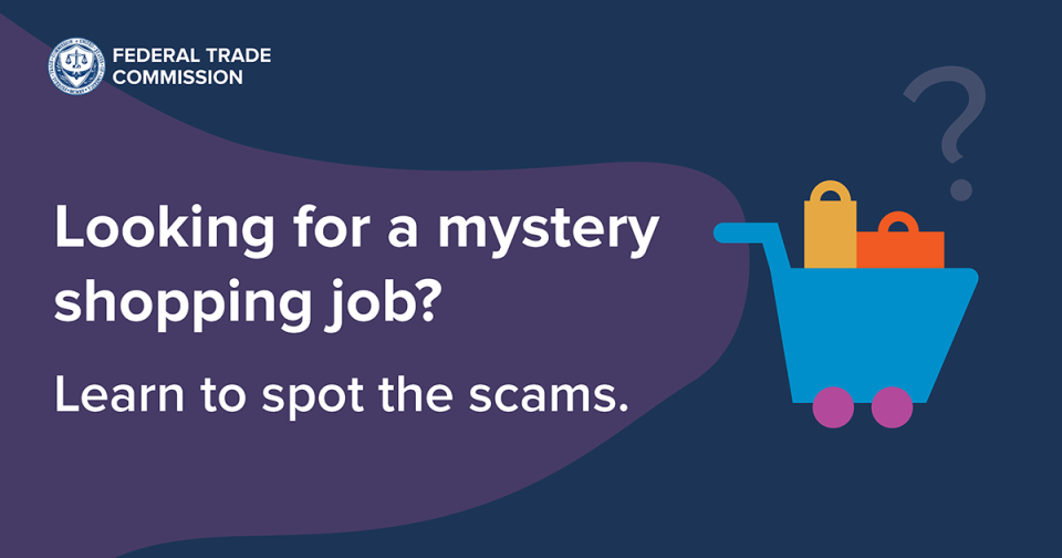 Mystery shopping scams