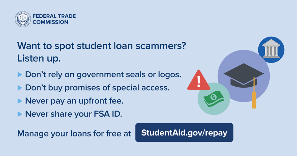 Scammers follow the news about student loan forgiveness