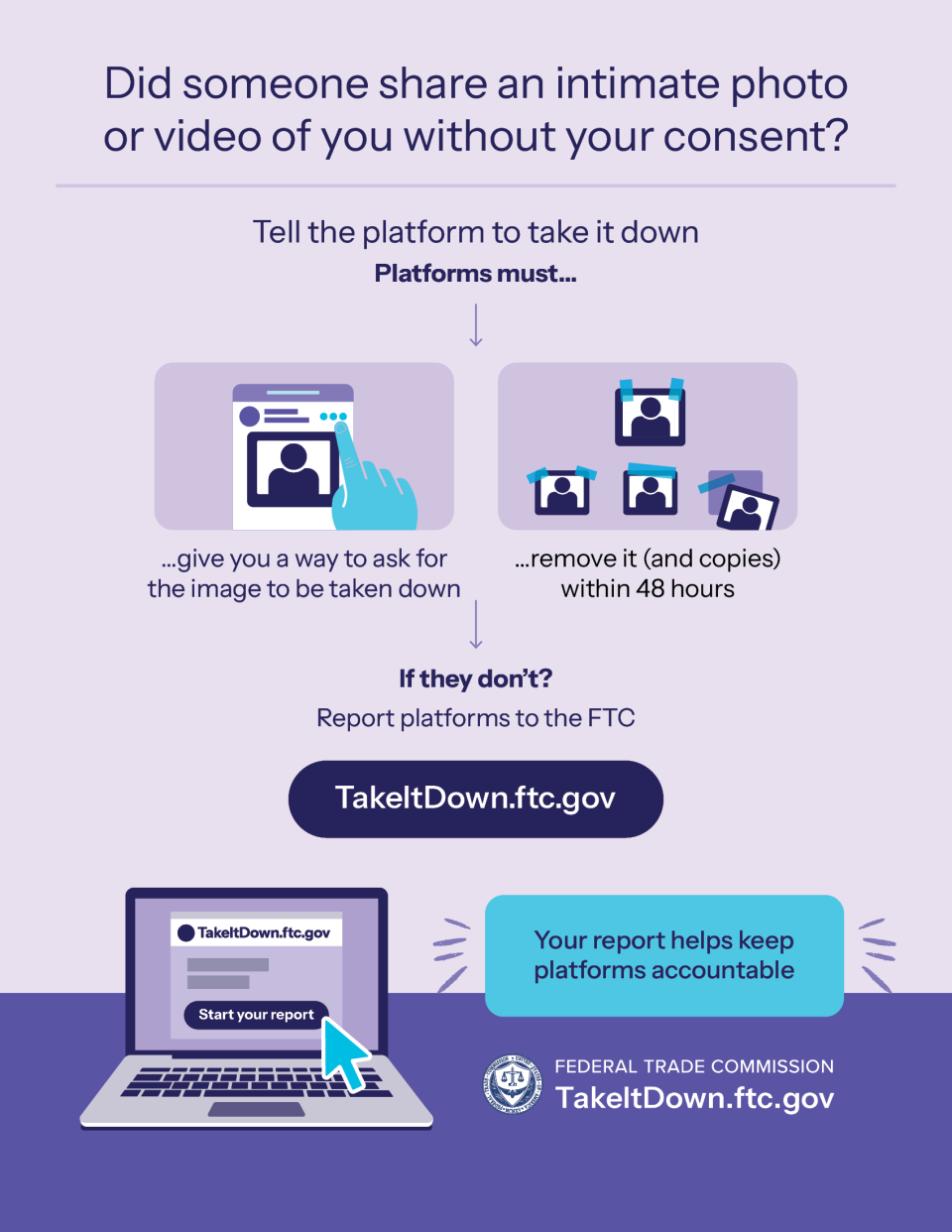 Take it down act infographic