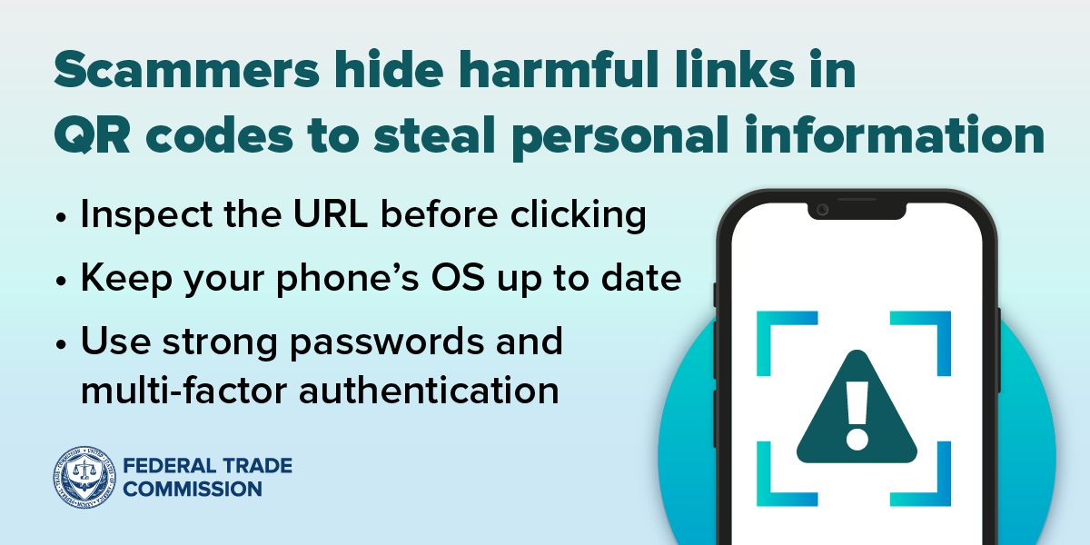 Scammers hide harmful links in QR codes to steal your information ...